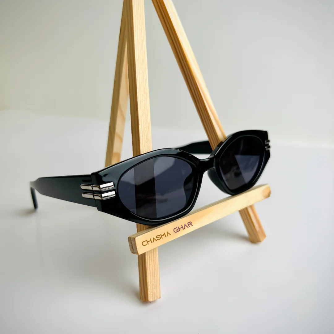 Noir Chic Cat-Eye Sunglasses